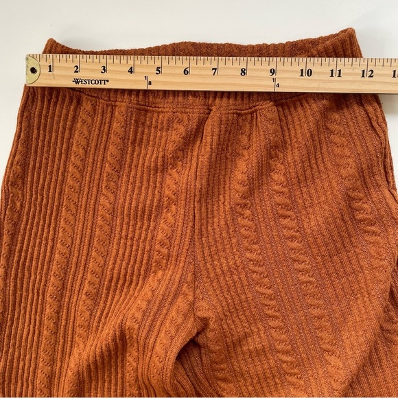 DAMSON MADDER Women's Warm Brown Orange Edie Soft Flare Pant Size 8 - Picture 9 of 11